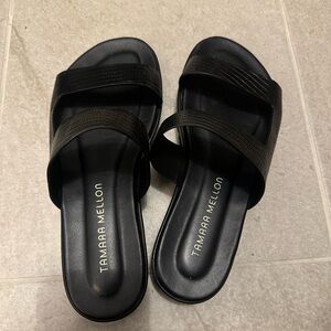 Tamara Mellon Black Women's Slides